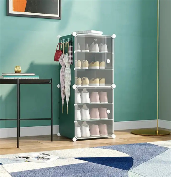 Plastic shoe rack